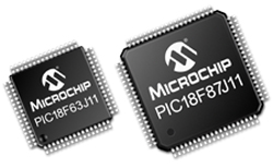 two microchip PIC18F MPU